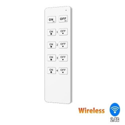 Bezprzewodowy pilot LED MONO 4-strefowy 3V biały