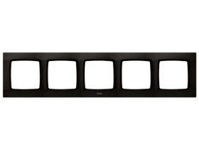 KARO Ramka 5 pięciokrotna do wyłączników IP44 czekoladowy metalik RH-5S/40 OSPEL