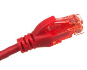 Kabel krosowy (Patch Cord) U/UTP kat.6 czerwony 0,5m DK-1612-005/R