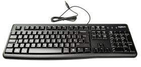 Klawiatura przewodowa, kolor: Czarny, USB, QWERTY (Wielka Brytania), Logitech