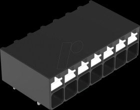 2086-1207 THR PCB terminal block, push-button, 1.5 mm², 7-pin