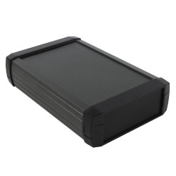 Obudowa do urządzeń przenośnych 160 x 102 x 37mm, materiał: ABS i aluminium Jasnoszary