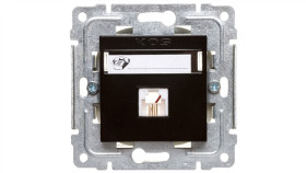 Dante Gniazdo Telefoniczne Pojedyncze Rj11 Czarne 450963