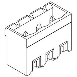 TE Connectivity 796636-2 Socket Housing PCB 2 Pins 5.08mm Spacing