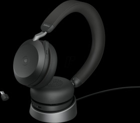 27599-999-889 Evolve2 75, USB-C, MS Teams, with charging station, Black