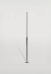 Słup stalowy okrągły ozdobny oświetleniowy 3 metry