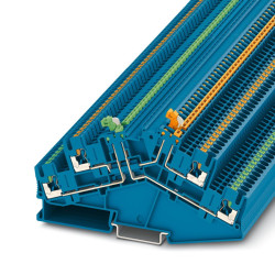 Złączka szynowa z odłącznikiem nożowym Phoenix Contact 12 → 26AWGWciskane PTTBS 2.5-2MTB BU 16A 400 V