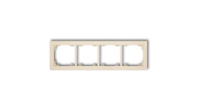 Deco Ramka Poczwórna Beżowy 1Dr-4