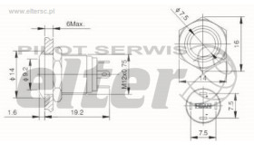 Przeł. przycisk. okrągły ON-OFF 2A czerw-ziel. 12V