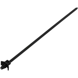 TruComponents 40694 Cable tie 200mm 4.8mm Blk Wing lock/UV/Chem-res 100pcs