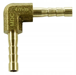 4/4mm Brass Elbow 90 Degrees Hose Connector