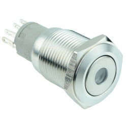Red Dot Angel Eye illuminated 16mm Latching Switch 12V SPST