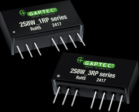 2S8W_2405S1RP DC/DC converter, 2 W, 5 V, SIL 8