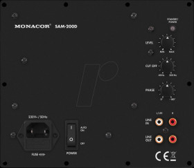 SAM-200D Class D active subwoofer module, 200 W 4 Ohm