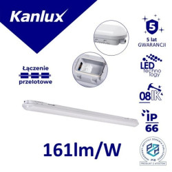 Oprawa hermetyczna MAH MAX 19W 06 NW RYF 3050lm 4000K IP66 IK08 575/80mm PC 5 lat gwar. PZH 38463