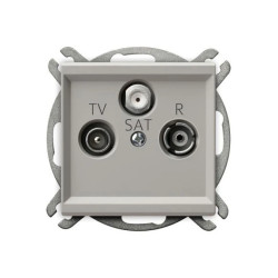 SONATA Gniazdo RTV-SAT przelotowe kaszmir GPA-RSP/m/82