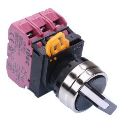 YW4S-2E03 22mm Metal Bezel 2 Position Maintained Selector Switch 3NC IP65 IDEC