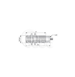 Czujnik indukcyjny z metalowym czołem SMF18-C5 NPN/PNP NO LC5, SIM000054