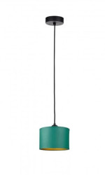 Lampa wisząca nowoczesna abażur 1xE27 FLOW GREEN