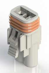 Złącze przewód-przewód Gniazdo Montaż na kablu 2P 300 V EDAC