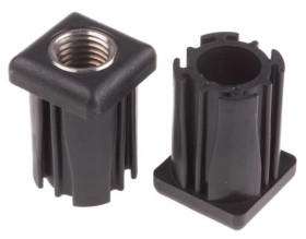 Wkładka gwintowana do rury, profil: Kwadrat, 30 x 30 x 43mm, M16