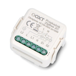 Tuya - 2-kanałowy mini przekaźnik ZigBee dopuszkowy - aplikacja Android/iOS - OXT T262