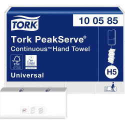 Tork 100585 PeakServe Paper Towels White 4920 Pieces High-Traffic Solution