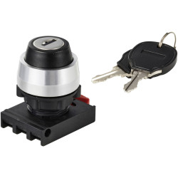 TRU COMPONENTS TC-12835268 Key switch head Toggle Black 3x&#x2B;/-45&#xB0; 1pc Actuators