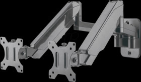 461627 Wall bracket for 2 monitors, 17" - 32", gas pressure spring