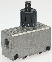 Regulator przepływu SMC Gwintowany Wydech AS