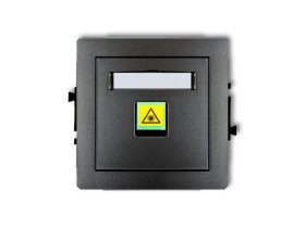 DECO Gniazdo światłowowode/optyczne pojedyncze grafitowy 11DGOP-1 KARLIK