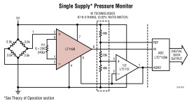 Low Power, Single Resistor Gain Programmable, Precision Instrumentation Amplifier