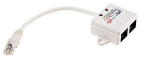 Adapter do złączy RJ, Cat5e, 2 portów Bez ekranowania, RJ45, 170 mm