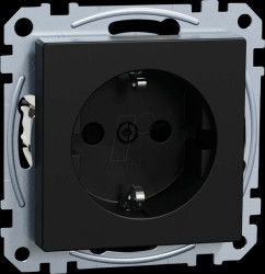 MEG2300-0403 System M Schutzkontakt-Steckdose - Typ F Ocean Plastic schwarz