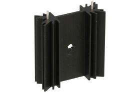 Radiator; SK104/3,8; z otworem; z 2 pinami do druku; czerniony; 38mm; H; 10,5K/W; 33,6mm; 11,7mm