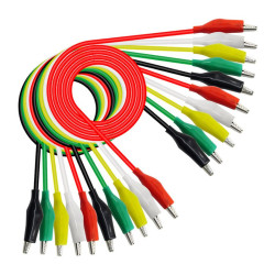 Kable pomiarowe zestaw NR15 HQ 50cm 10szt. przewody krokodylki