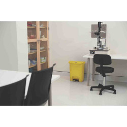 Pojemnik na odpady Slim Jim 30L, kolor: Żółty, materiał: Żywica, Rubbermaid Commercial Products Pedał