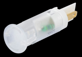 QS101XXW12 Indicator LED, 12 V DC, 10 mm, FASTON, white