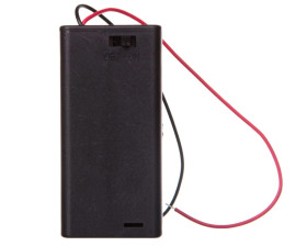 Koszyk na baterie 2x AA z przewodem i wyłącznikiem 12443