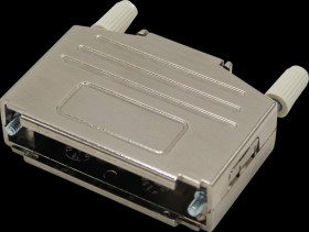 MHDPPK-M-25-K D-Sub cap, 25-pin, straight, silver, size B