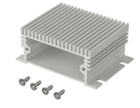 Aluminum enclosure kit, (L x W x H) 55.3 x 50 x 24.4 mm, natural, IP40, 97453050.HMT1