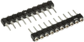 Gniazdo PCB 12 -pinowe raster: 2.54mm typu płytka – płytka Proste Przewlekany