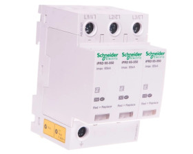 Ogranicznik przepięć Typ T2 3P 65kA ze stykiem pomocniczym iPRD-65r-65kA-350V-3P A9L65301