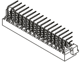Złącze DIN 41612 48 -pinowe 3 -rzędowe raster: 5.08mm Męski 09053486921
