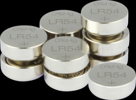 GP189ASTD519C10 Alkaline button cell, 44 mAh, LR54/V10GA, pack of 10