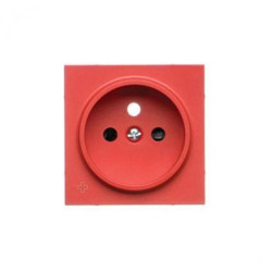 Simon 55 Pokrywa gniazda wtyczkowego pojedynczego do: SGZ1CM, SGZ1M Antybakteryjny Czerwony TGZ1ZP/AB122