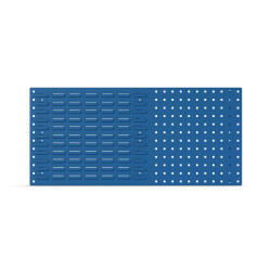 Szafka z panelami ażurowymi głębokość 19mm szerokość 991mm wysokość 457mm Niebieski Stal Bott