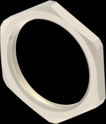 Counter nut, PG16, Clamping range 16 to 23 mm, IP68, gray, 1SNG608021R0000