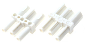 Złączka oświetleniowa Wieland 3 ST18 Męskie do żeńskiego Blok rozdzielczy Wtyczka, gniazdo