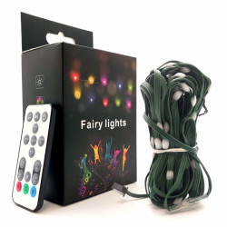 Lampki choinkowe LED Wifi TUYA SMART 10m 100szt 16mln. kolorów multikolor pilot +...